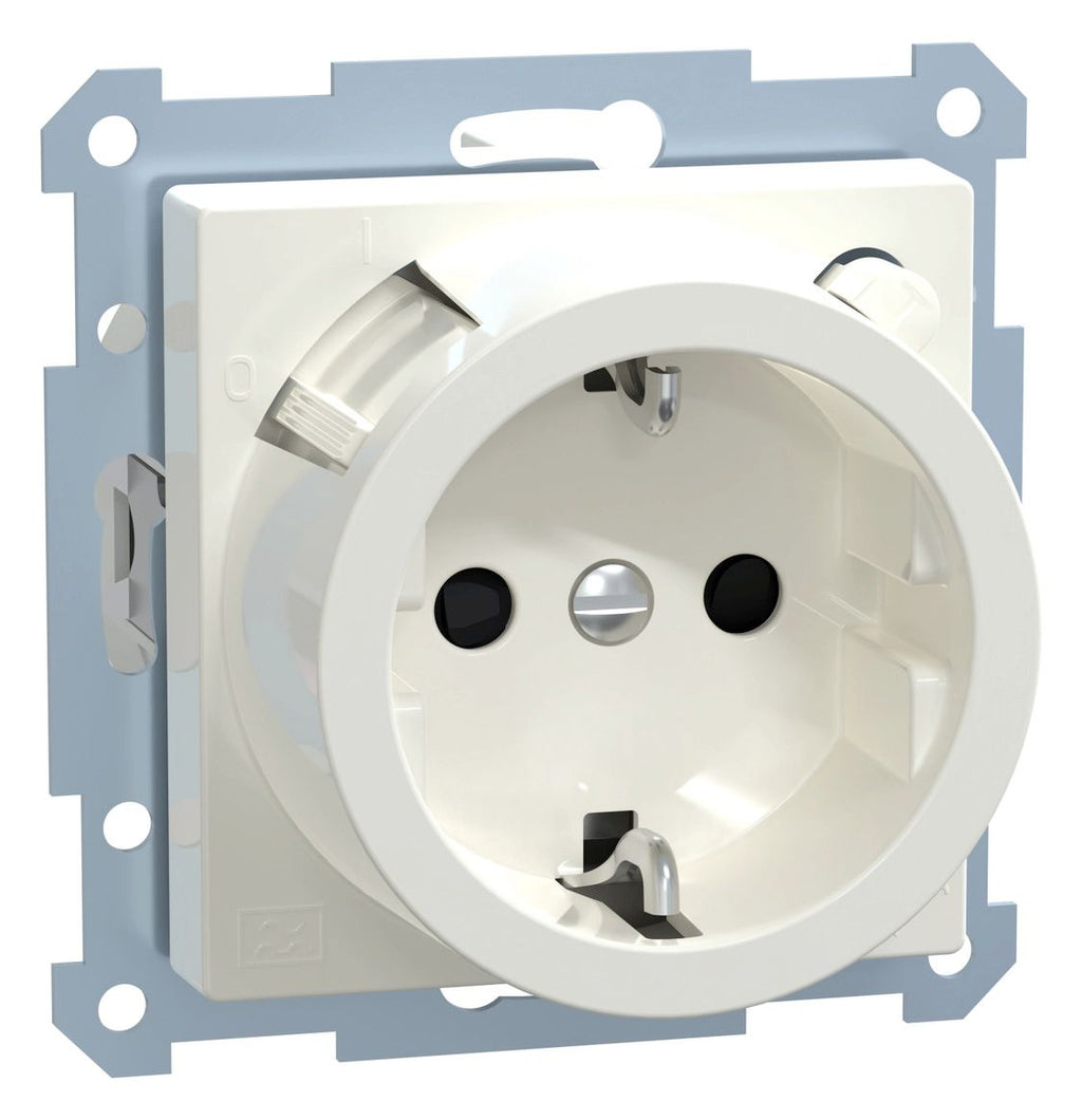 Mert 233819 FI-SCHUKO-Steckdose BRS polarweiß glänzend System M