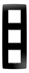 GEWISS GW16127TN Abdeckrahmen ONE International 2+2+2M vert. Tonerschwarz