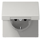 Jung LS1521KLLG SCHUKO Steckd.m.Klappd.