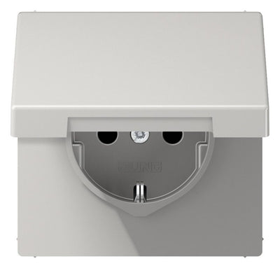 Jung LS1521KLLG SCHUKO Steckd.m.Klappd.