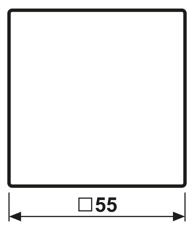 Jung A590LSW Wippe Symbol Licht Serie A schwarz