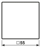 Jung A590LSW Wippe Symbol Licht Serie A schwarz