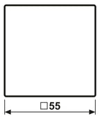 Jung AS591WW Wippe alpinweiß für Schalter und Taster 1fach | Serie AS