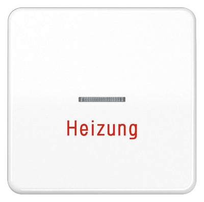 Jung CD590HWW Wippe Heizung Notschalter m.Lichtleiter alpinweiß