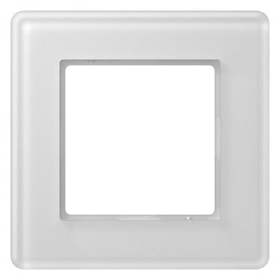 Jung AV581GLMWW Glasrahmen 1f senkr.eu.waager.e Montage Glas A VIVA al