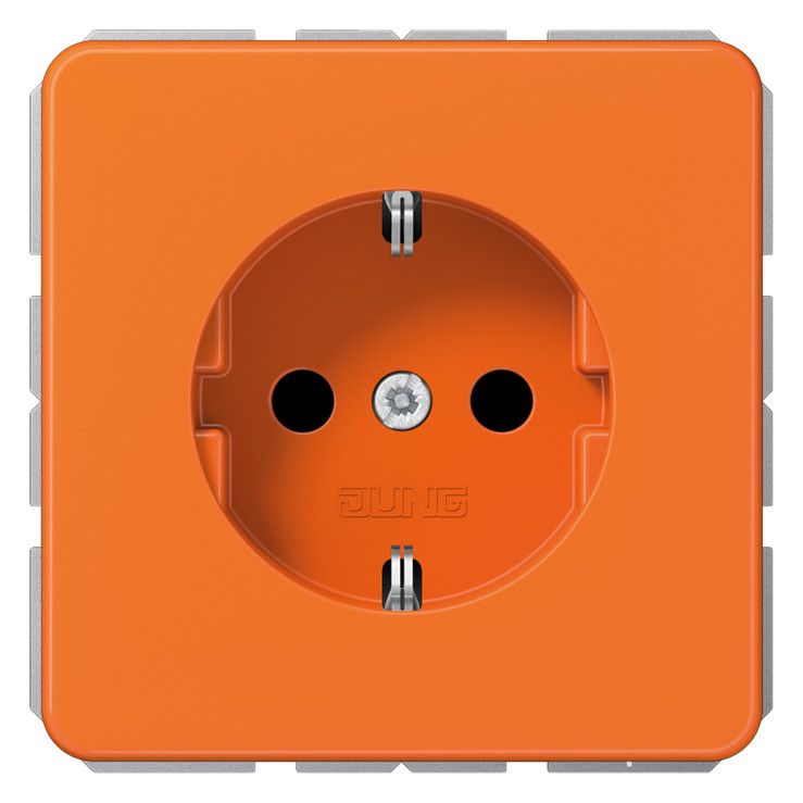 Jung CD1520BFKIO SCHUKO Steckdose erh.Berührungsschutz bruchsicher orange