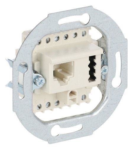 BJ UAE8(6)TAE6F+N UAE-TAE- Anschlussdose weiß