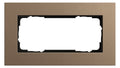 GIRA 1002221 Abdeckrahmen 2f o.Mittelst. Esprit Linoleum-Multiplex Hellbraun