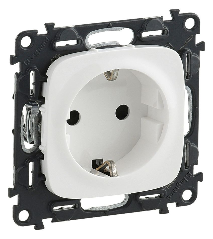 Legrand 754885 Schuko Steckdose m.erh. Ber.schutz Valena Allure ultraweiß