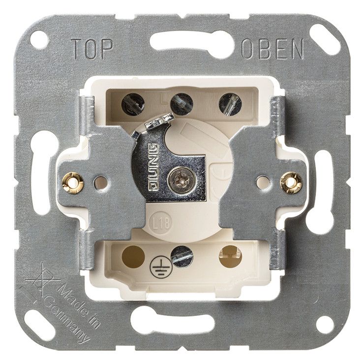 Jung CD133.18WU Schlüsselschalter 1polig 10AX 250VAC Taster (Wechsler)