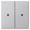 GIRA 536926 Wippe 2fach unbedruckt KF System 55 Farbe Alu