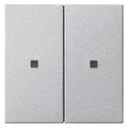 GIRA 536926 Wippe 2fach unbedruckt KF System 55 Farbe Alu
