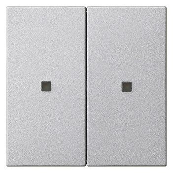 GIRA 536926 Wippe 2fach unbedruckt KF System 55 Farbe Alu