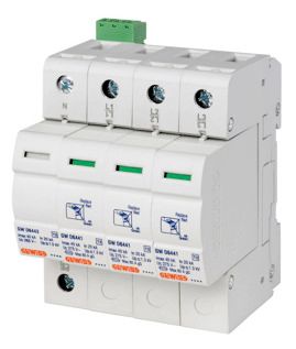 GEWISS GWD6420 Überspannungsableiter Typ 2 400V 40kA 3P+N 4TE m.Modul+Kont.