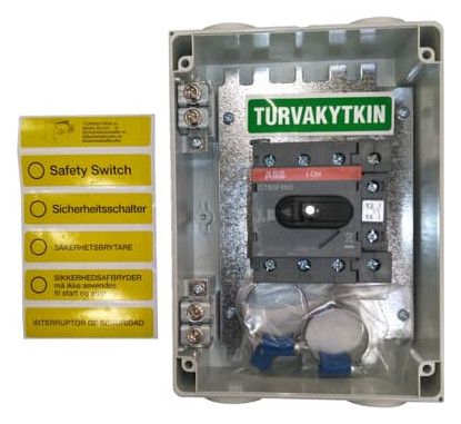 ABB OTE25T4M EMV-Sicherheitsschalter 4p 15 kW 400V m.schwarzem 1SCA022613R2510