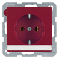 Berker 47506002 Steckdose SCHUKO m.B-feld Q.1/Q.3 rot samt