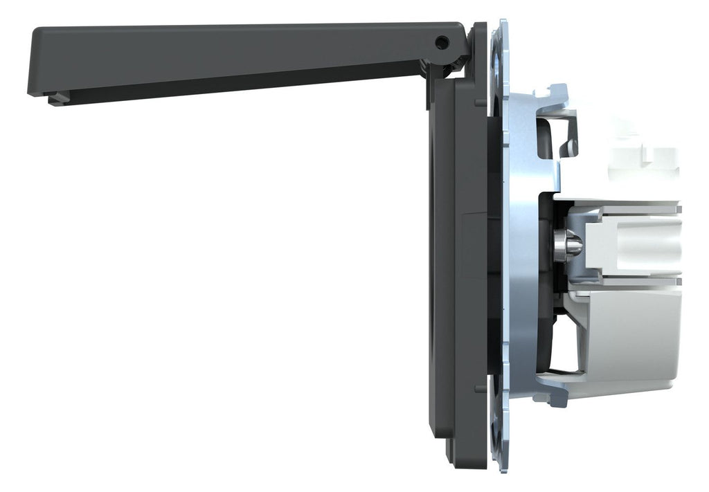 Mert MEG 2314-6034 SCHUKO-Steckdose m.Klappdeckel IP44 BRS StK Anthrazit
