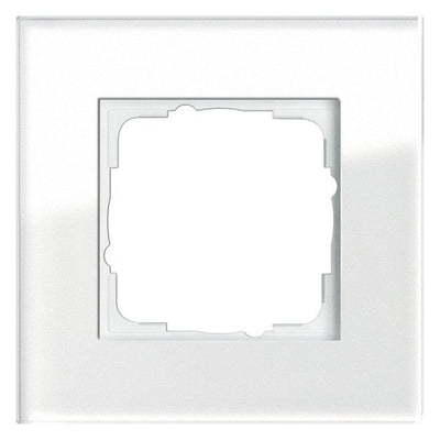 GIRA 021112 Abdeckrahmen 1fach Esprit Glas Weiß