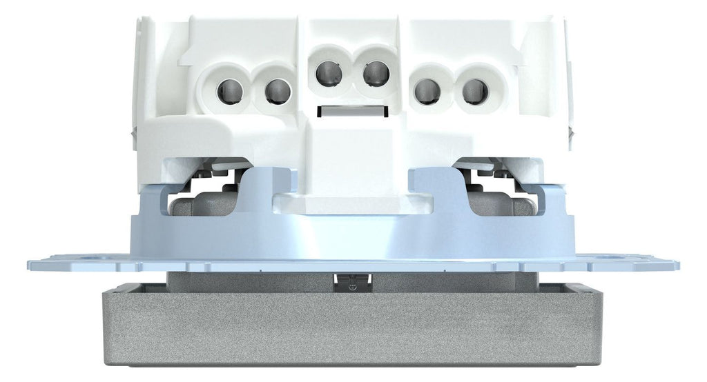 Mert MEG 2305-0460 SCHUKO-Steckdose BRS m.ÜSS+Schriftfeld StK aluminium System M