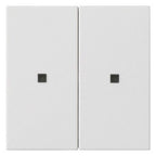 GIRA 536927 Wippe 2fach unbedruckt KF System 55 Reinweiß seidenmatt