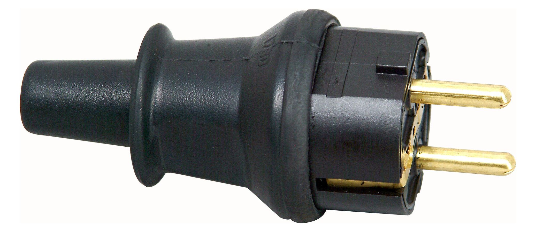 Kopp 173016053 Schuko Stecker 2 Schukos. gem.Norm CEE 7/VII u.Knickschutz