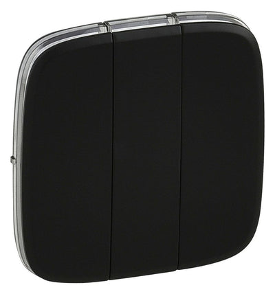 Legrand 755038 Wippe 3-fach Schalter Valena Allure schwarz