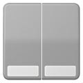 Jung CD595NAGR Wippe Serienschalter Schriftfeld grau