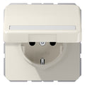 Jung CD1520BFNAKL SCHUKO Steckdose Klappdeckel Schriftfeld bruchs. weiß