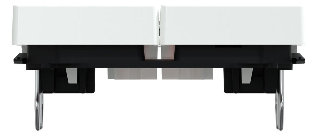 Mert MEG 3456-0325 Doppelwippe m.rotem Fenster aktivweiß glänzend System M