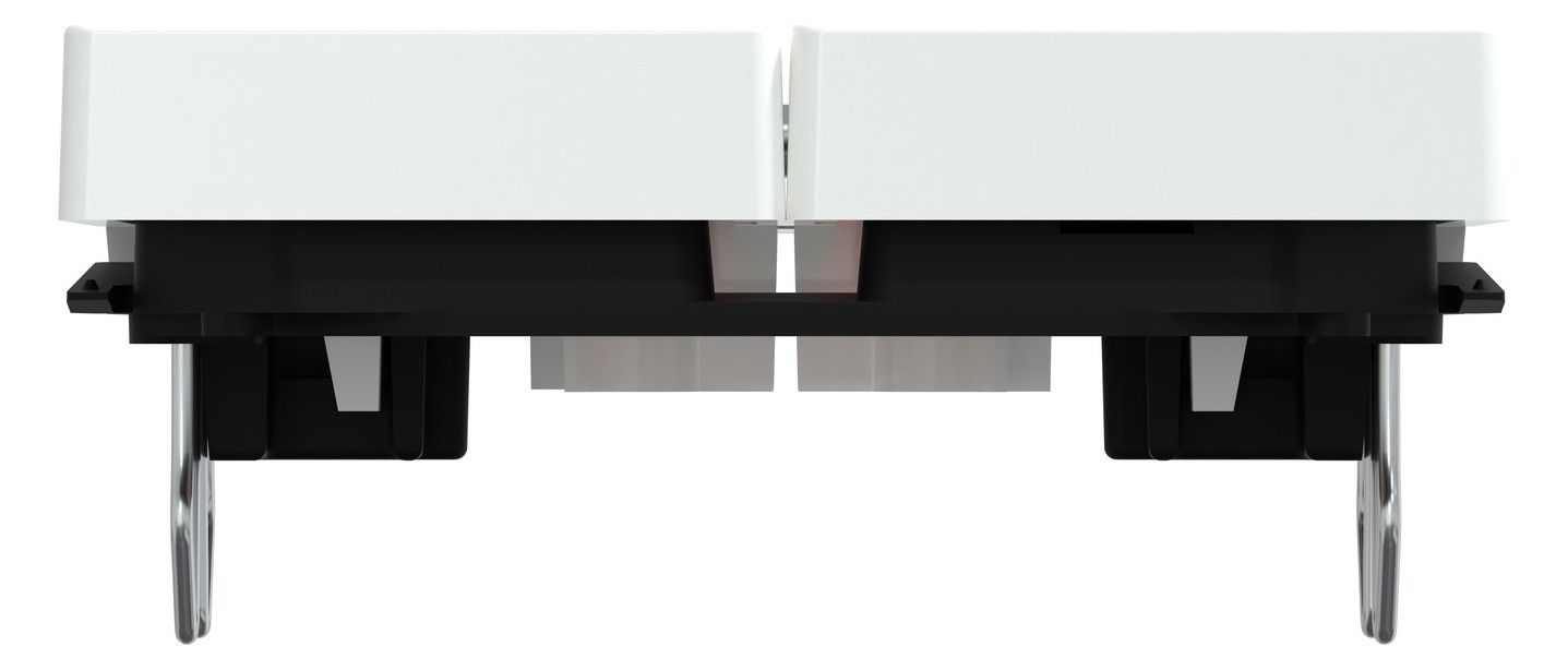 Mert MEG 3456-0325 Doppelwippe m.rotem Fenster aktivweiß glänzend System M