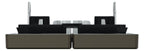 Mert MEG 3420-6052 Doppelwippe Kontroll fenster Mocca metallic