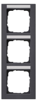 GIRA 110323 Abdeckrahmen 3fach senkrecht BSF E2 Anthrazit