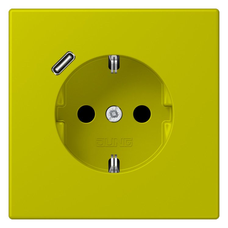 Jung LC1520-18C249 SCHUKO-Steckd.m.USB Typ C LC4320F