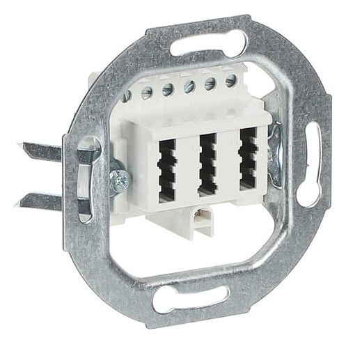 BJ 0243/04 TAE-Anschlussdose 3x6 NFN alpinweiss
