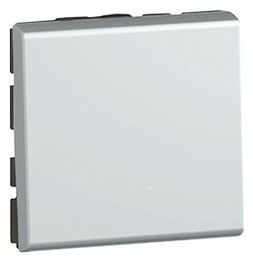 GGK 6829 M45-WS-9006 Wechselschalter 45x45mm m.schraublosen Anschlüssen alu