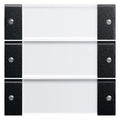 GIRA 2133005 Wippenset 3fach BSF System 55 Klar/Schwarz matt (lackiert)