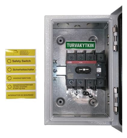 ABB OTL63A4M Sicherheitsschalter 4p 30 kW 400V m.rt-gelbem 1SCA022612R9480