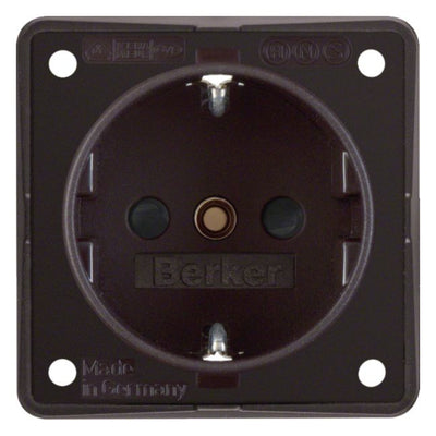 Berker 941952501 Steckdose SCHUKO m.erh.BS Integro braun matt