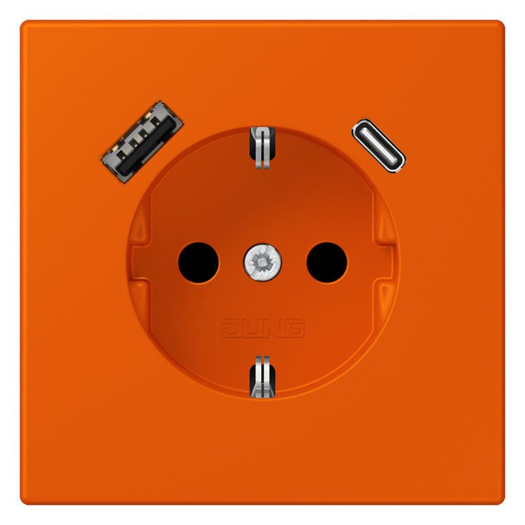 Jung LC1520-15CA260 SCHUKO-Steckd.m.USB Typ AC LC4320S