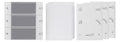 GIRA 850400 Wippenset 3fach Wohnungs- station System 55 Klar