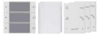 GIRA 850400 Wippenset 3fach Wohnungs- station System 55 Klar