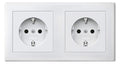 Mert MEG 2328-1519 SCHUKO-Doppel- Steckdose BRS StK polarweiß M-SMART