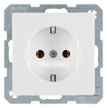 Berker 41436089 Steckdose SCHUKO Q.1/Q.3 polarweiß samt
