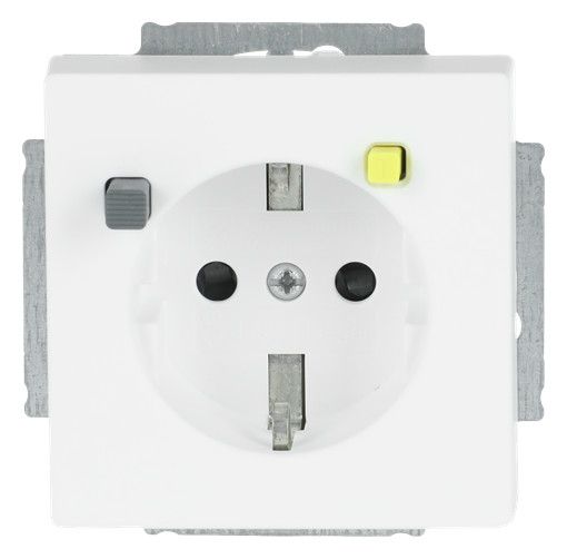 BJ 3120 EUCB-884 FI-SCHUKOMAT SCHUKO studioweiß matt future linear Steckdosen