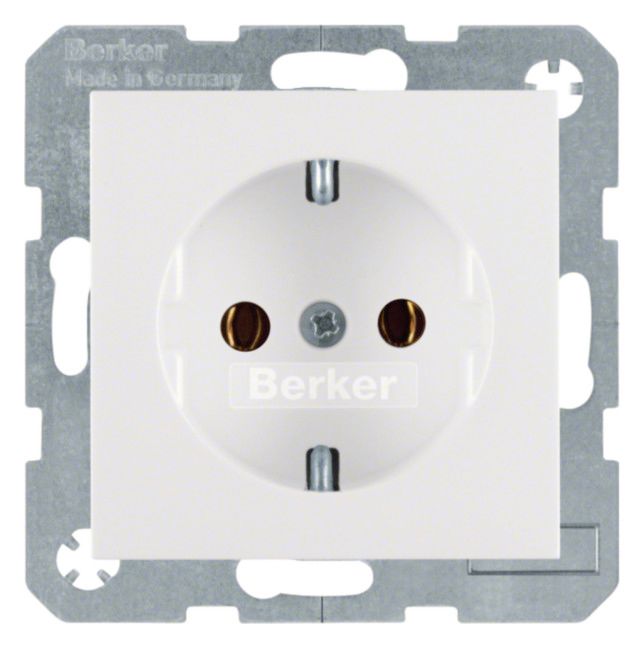 Berker 47431909 Steckdose SCHUKO S.1/B.3/B.7 polarweiß matt