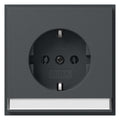 GIRA 446267 SCHUKO-Steckdose BSF+Shutter (IP20) TX_44 Anthrazit