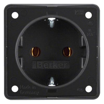 Berker 947782503 Steckdose SCHUKO Integro schwarz matt