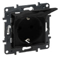 Legrand 864563 Schuko Steckdose Ber. schutz Klappdeckel Niloe Step schwarz