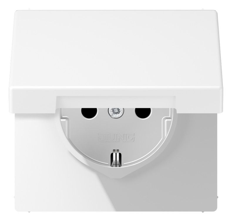 Jung LS1520BFKIKLWWM SCHUKO Steckd.KI m. Klappd.