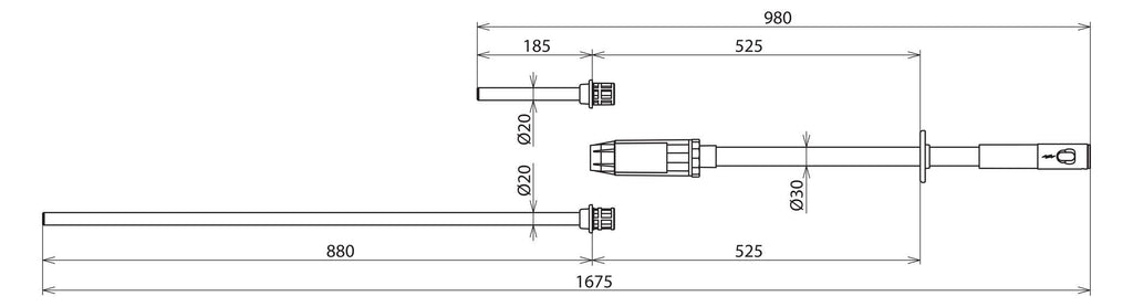 DEHN 767750 PHE31030SL Spannungsprüfer PHE III 10...30kV 50Hz Kat. S/L